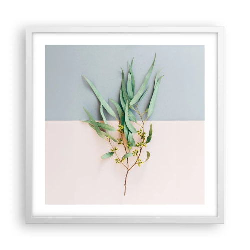 Affisch i vit ram - Pastellens subtilitet - 50x50 cm