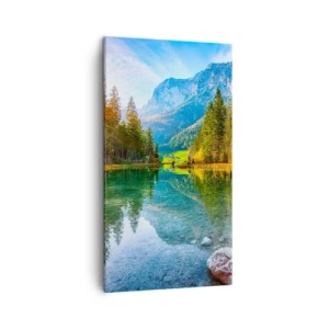Canvastavla - Bild på duk - Höstens mildhet - 45x80 cm