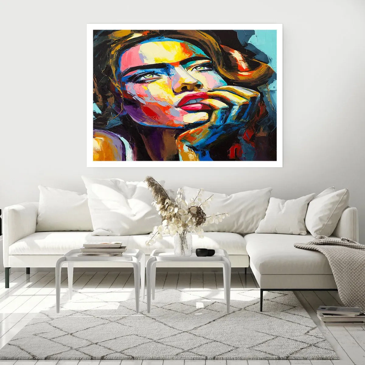 Affisch - Drömmar seglar i himlen som fåglar - 100x70 cm