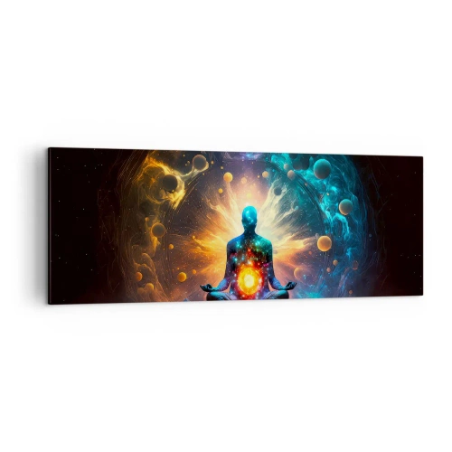Canvastavla - Bild på duk - Kosmisk stillhet - 140x50 cm