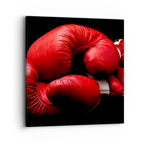 Canvastavla - Bild på duk - Kampens emotioner bakom oss - 40x40 cm