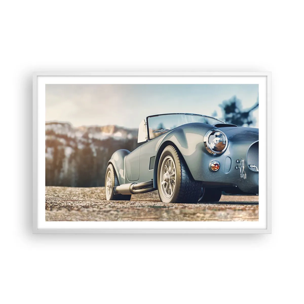 Affisch i vit ram - Det är stilen som räknas - 91x61 cm