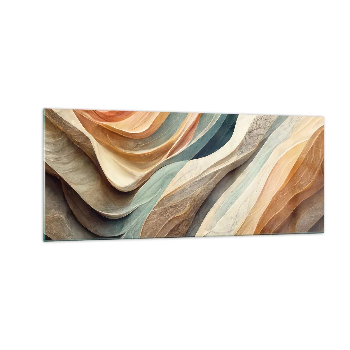 Glastavla - Bild på glas - Ögonblick före förändring - 100x40 cm