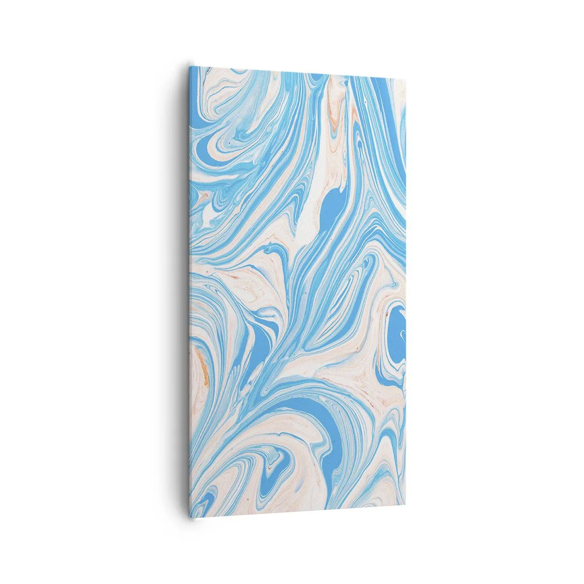 Canvastavla - Bild på duk - Utspilld turkos - 65x120 cm