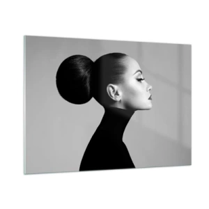 Glastavla - Bild på glas - Samtida Nefretete - 100x70 cm