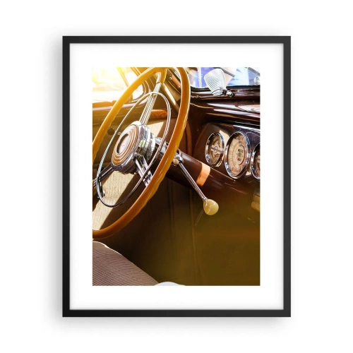 Affisch i svart ram - Smak av lyx från det förflutna - 40x50 cm