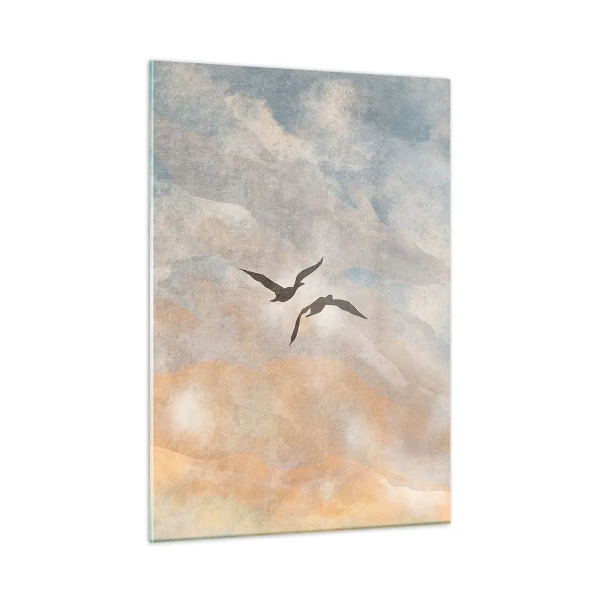 Glastavla - Bild på glas - Dans på himlen - 50x70 cm