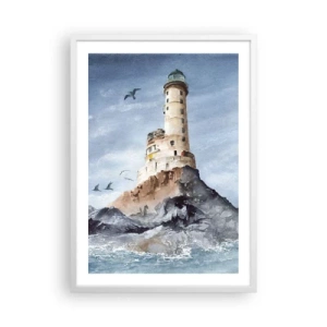 Affisch i vit ram - Oövervinnelig - 50x70 cm