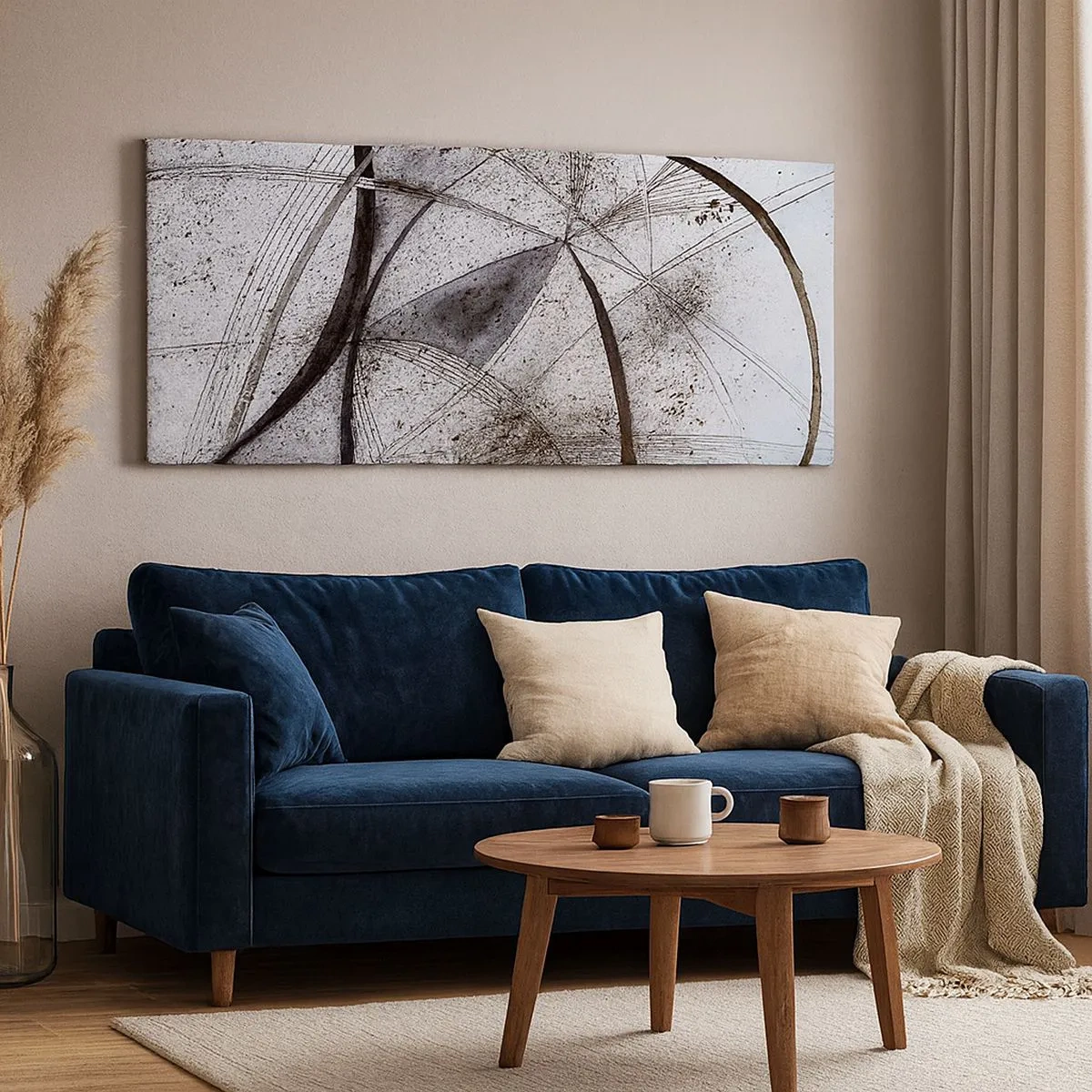 Canvastavla - Bild på duk - Futuristisk fantasi - 100x40 cm