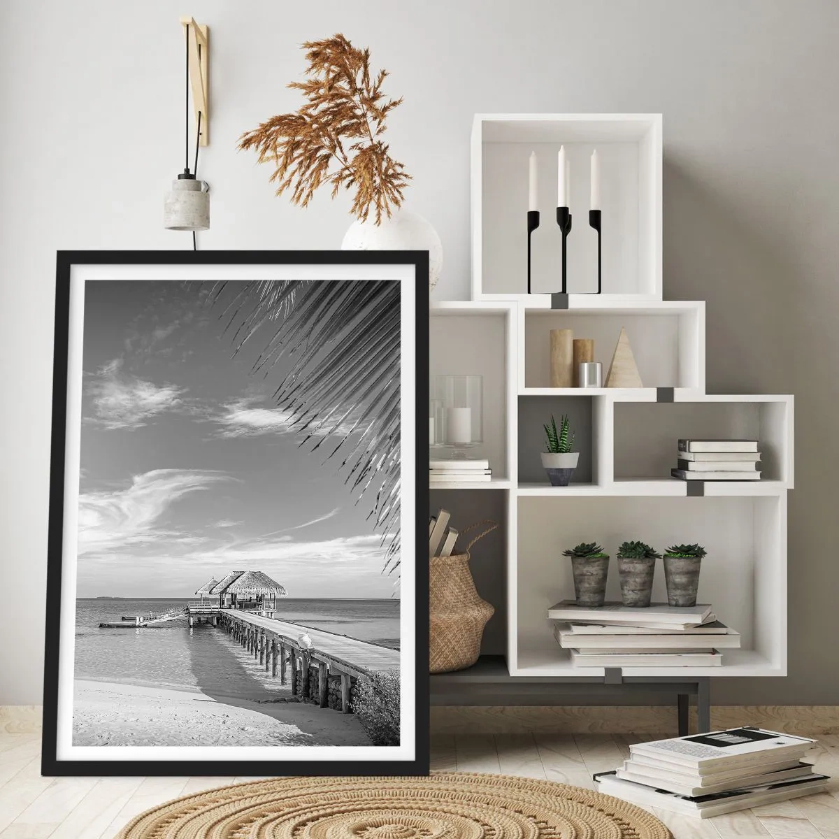 Affisch i svart ram - Minne eller dröm? - 30x40 cm