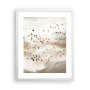 Affisch i vit ram - Det är dags... - 40x50 cm