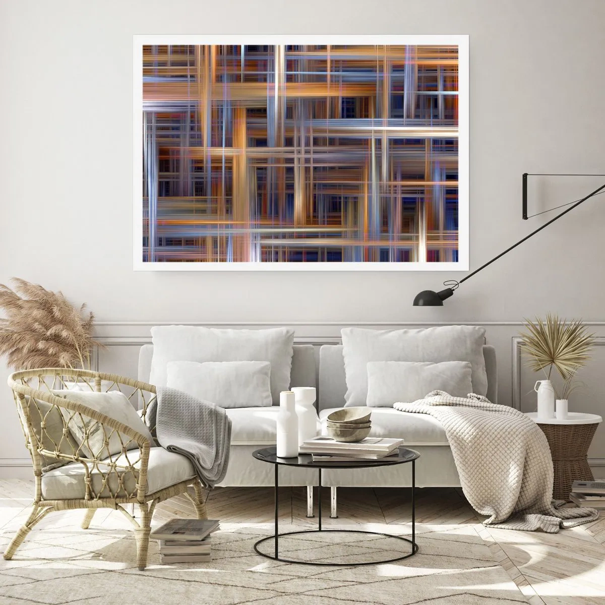 Affisch - Vävd av ljus - 100x70 cm