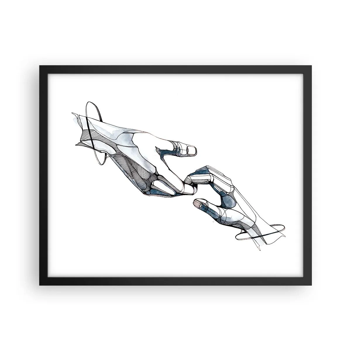 Affisch i svart ram - God gest - 50x40 cm