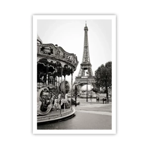 Affisch - Nöje endast i Paris - 70x100 cm