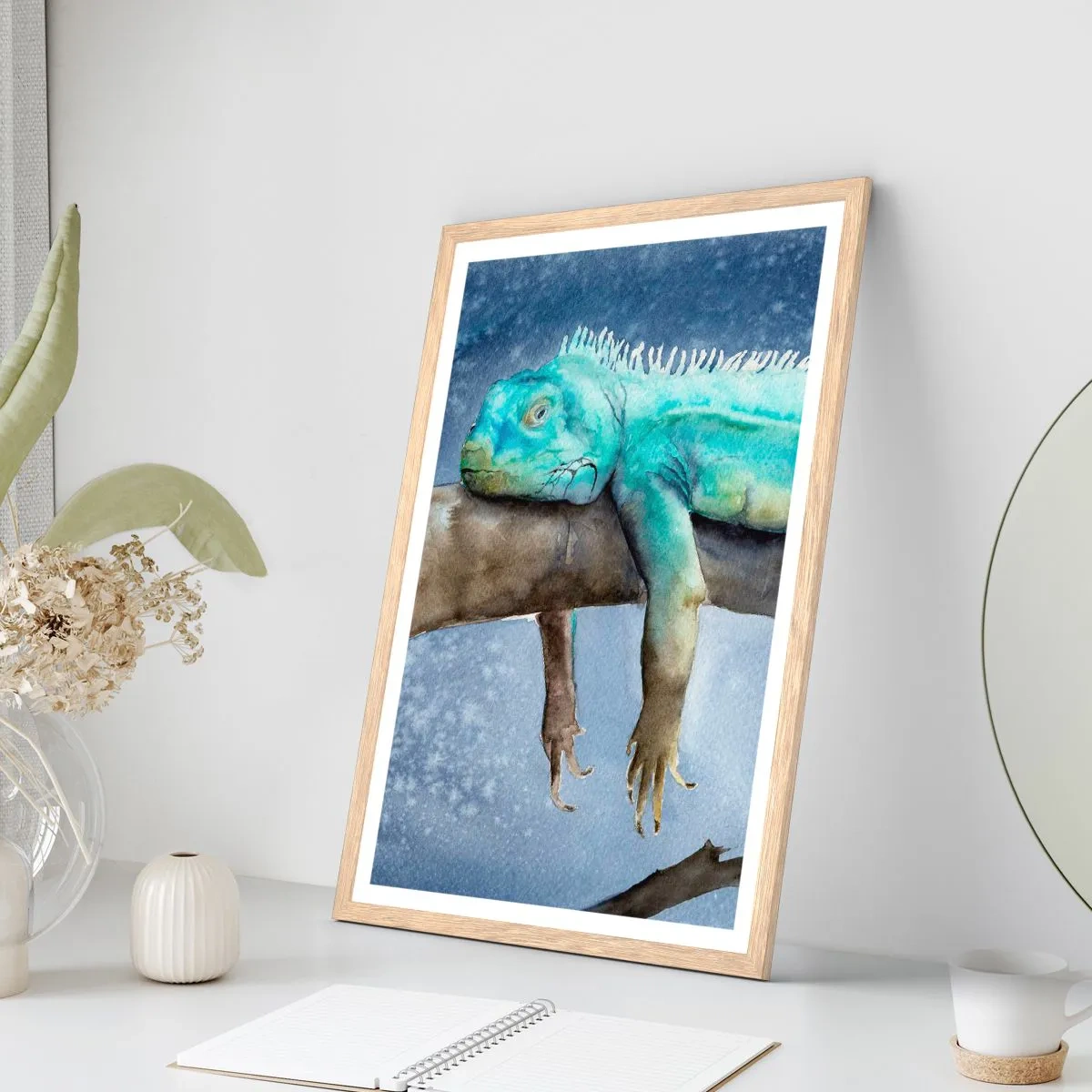 Affisch i ram av ljusek - Det är bra! - 50x70 cm