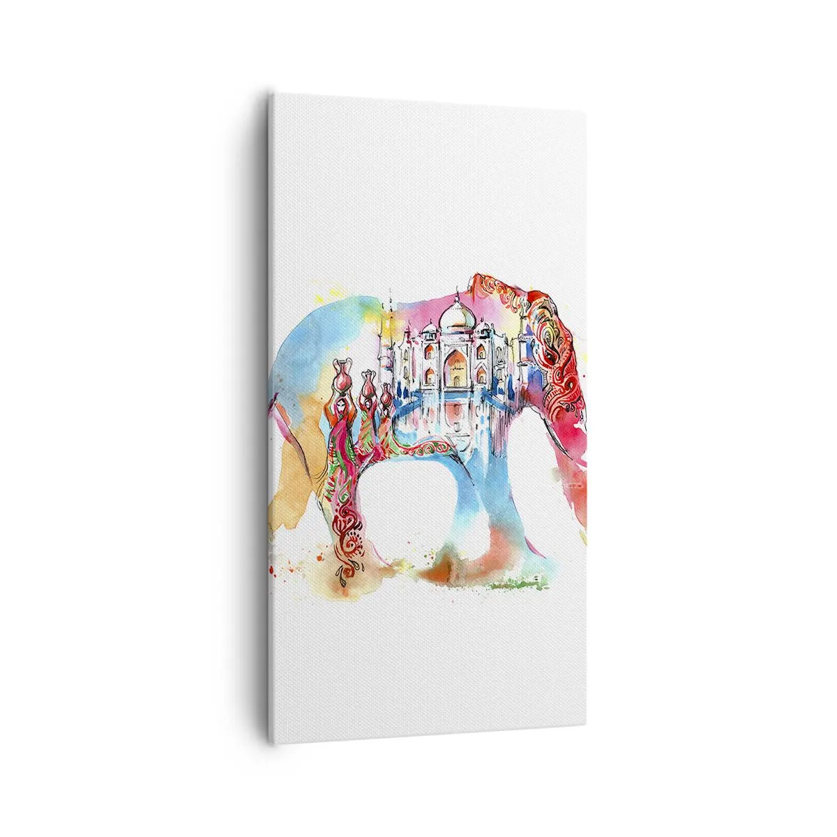 Canvastavla - Bild på duk - Indien - kärlekens aura - 55x100 cm