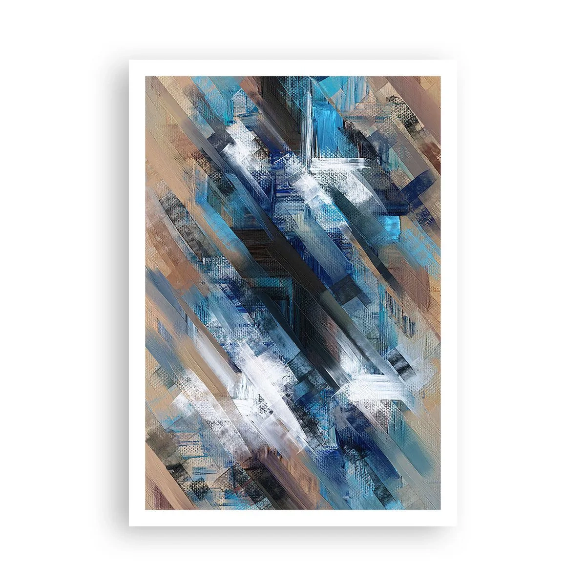 Affisch - På en blå sluttning - 70x100 cm