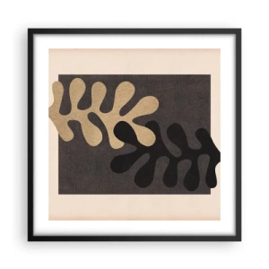 Affisch i svart ram - Brist och komplettering - 50x50 cm