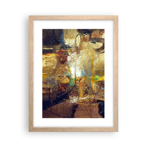 Affisch i ram av ljusek - Kallt, varmare, hett - 30x40 cm