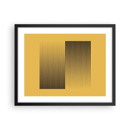 Affisch i svart ram - Motsatsernas kvadrat - 50x40 cm