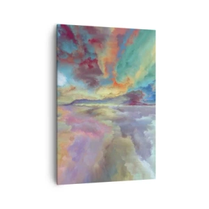 Canvastavla - Bild på duk - Två himlar - 70x100 cm