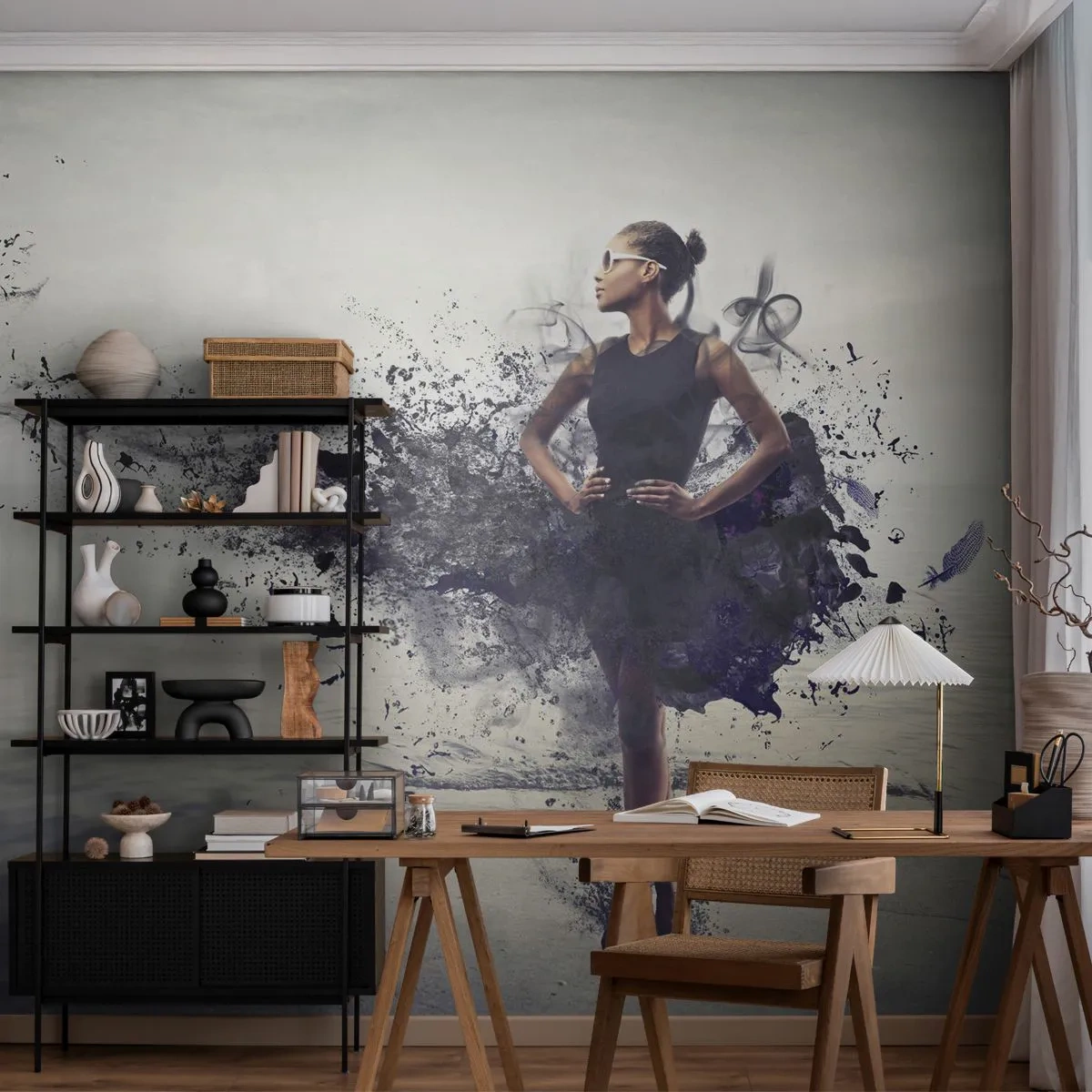 Självhäftande Fototapet Deluxe Sticker - Venus från Afrika - Kvinna, Abstraktion, Modell - 500x350 cm