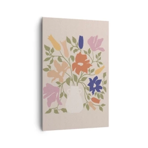 Canvastavla - Bild på duk - En delikat bukett - 80x120 cm