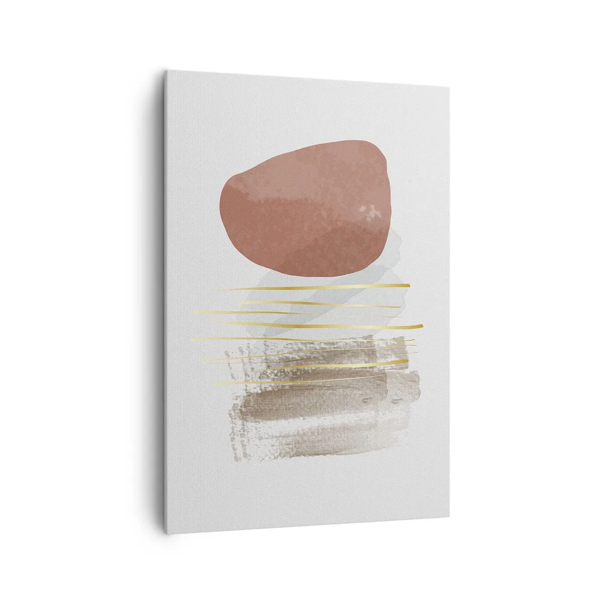 Canvastavla - Bild på duk - Abstrakt pelargång - 70x100 cm