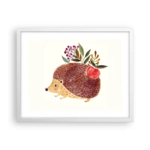 Affisch i vit ram - Och du gillar mig redan - 50x40 cm