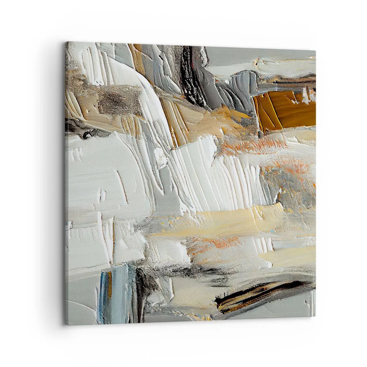 Canvastavla - Bild på duk - Färgstarka lager på lager - 50x50 cm