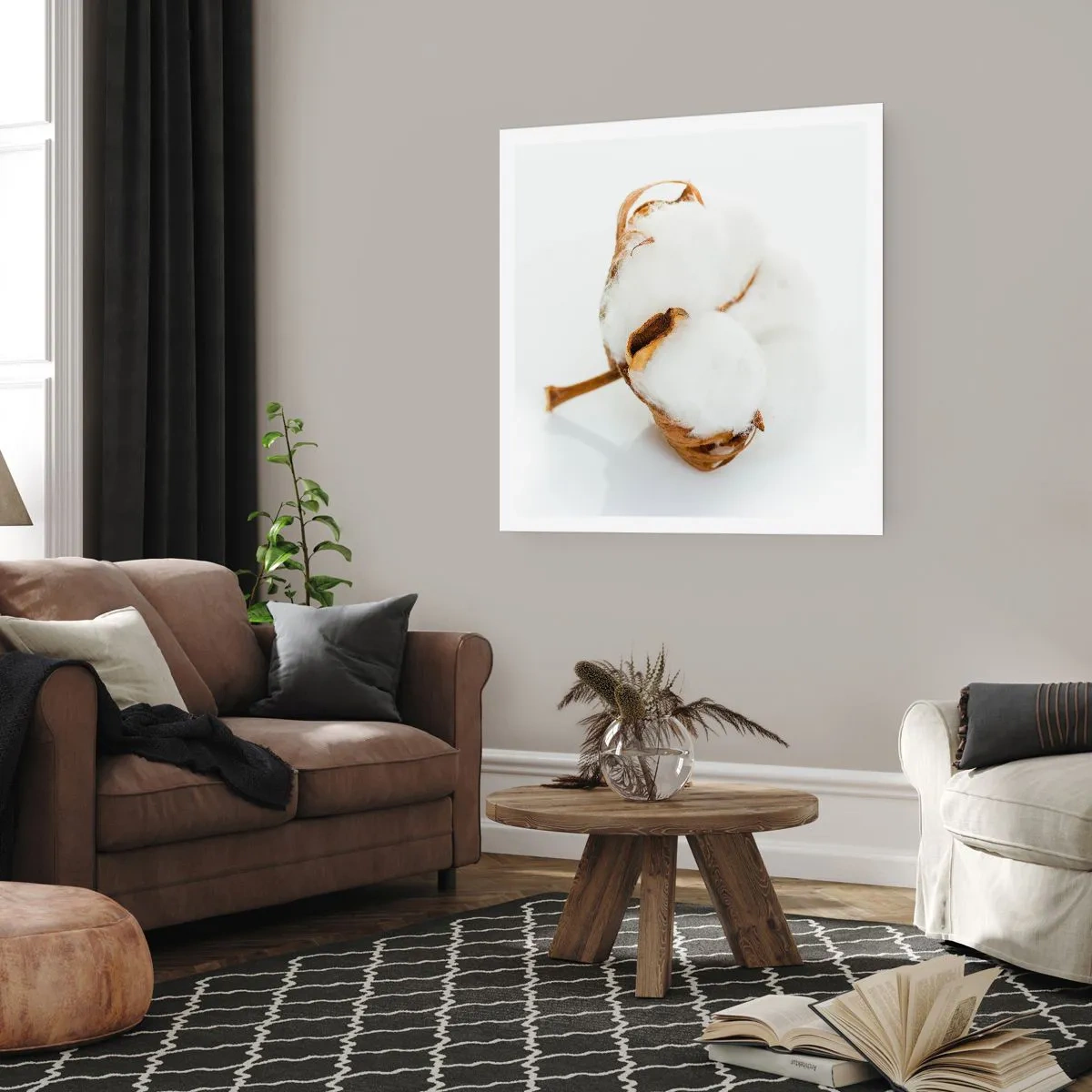 Affisch - Mjuk av naturen - 60x60 cm