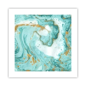 Affisch - Under stora vågen från Edo-tiden - 40x40 cm