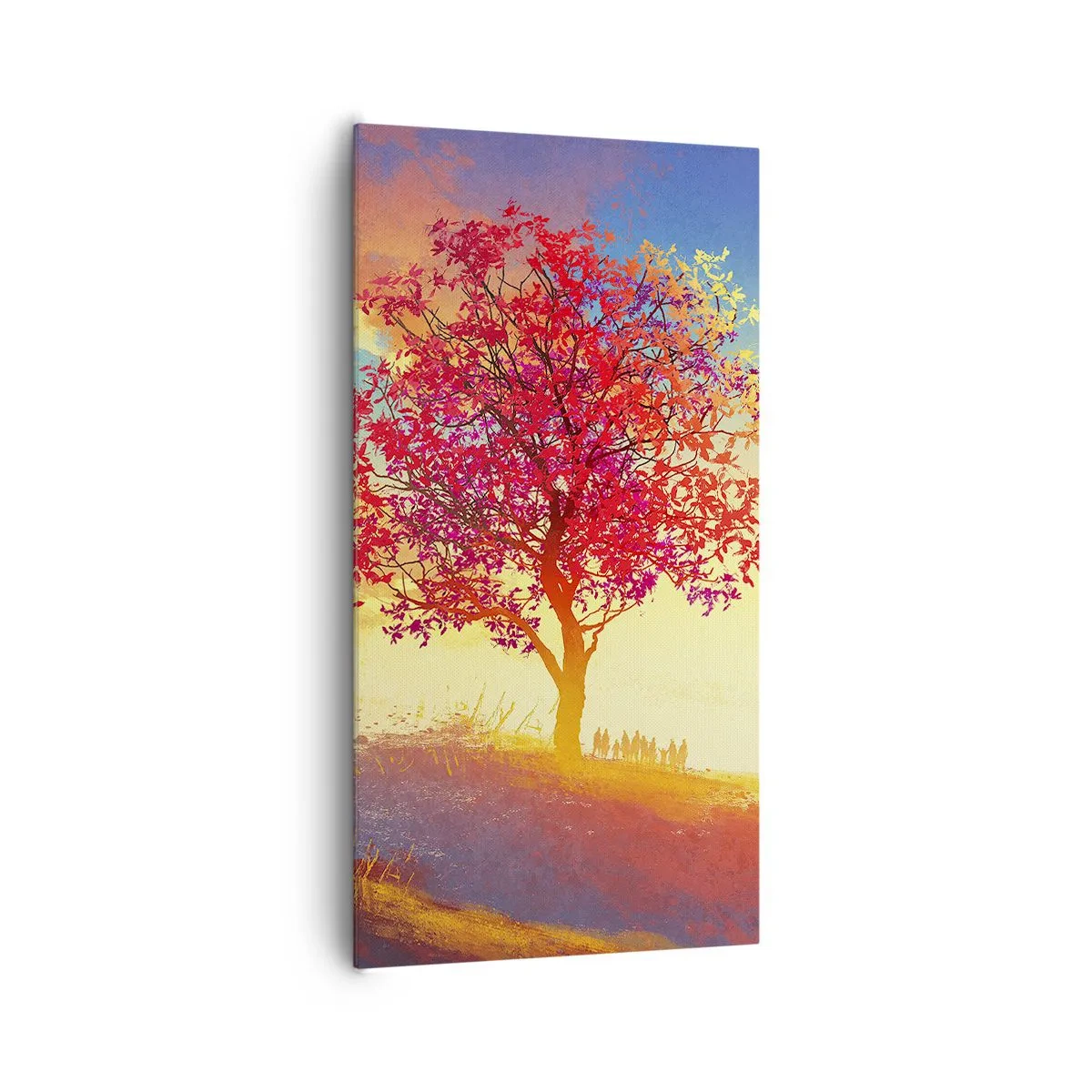 Canvastavla - Bild på duk - Pilgrim i målet - 65x120 cm