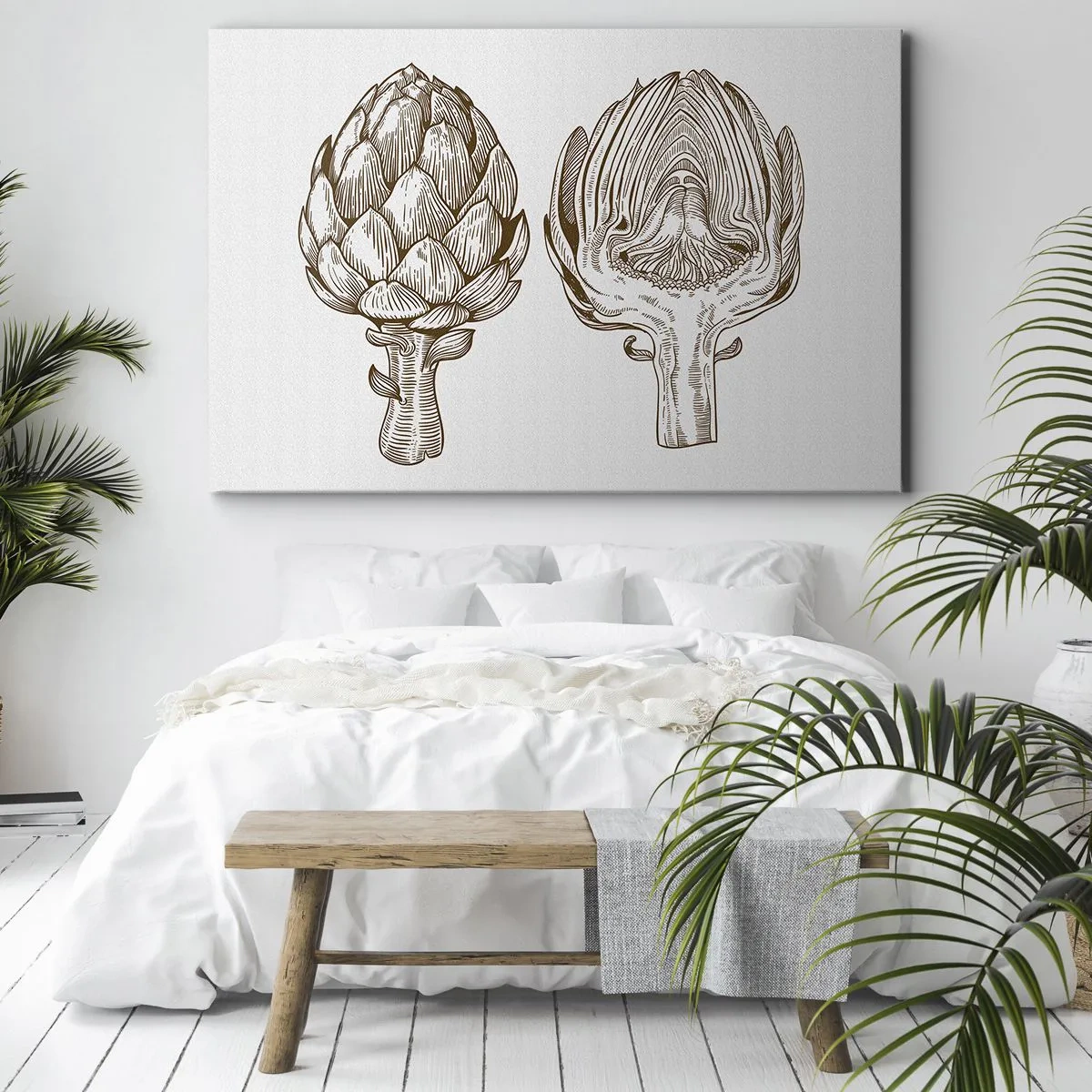 Canvastavla - Bild på duk - Anatomilektion - 100x70 cm