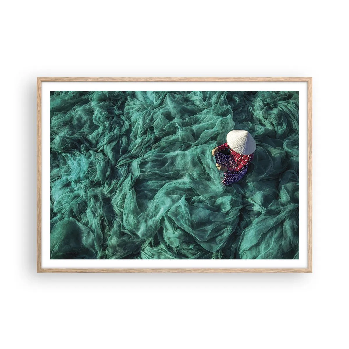 Affisch i ram av ljusek - I nätens hav - 100x70 cm