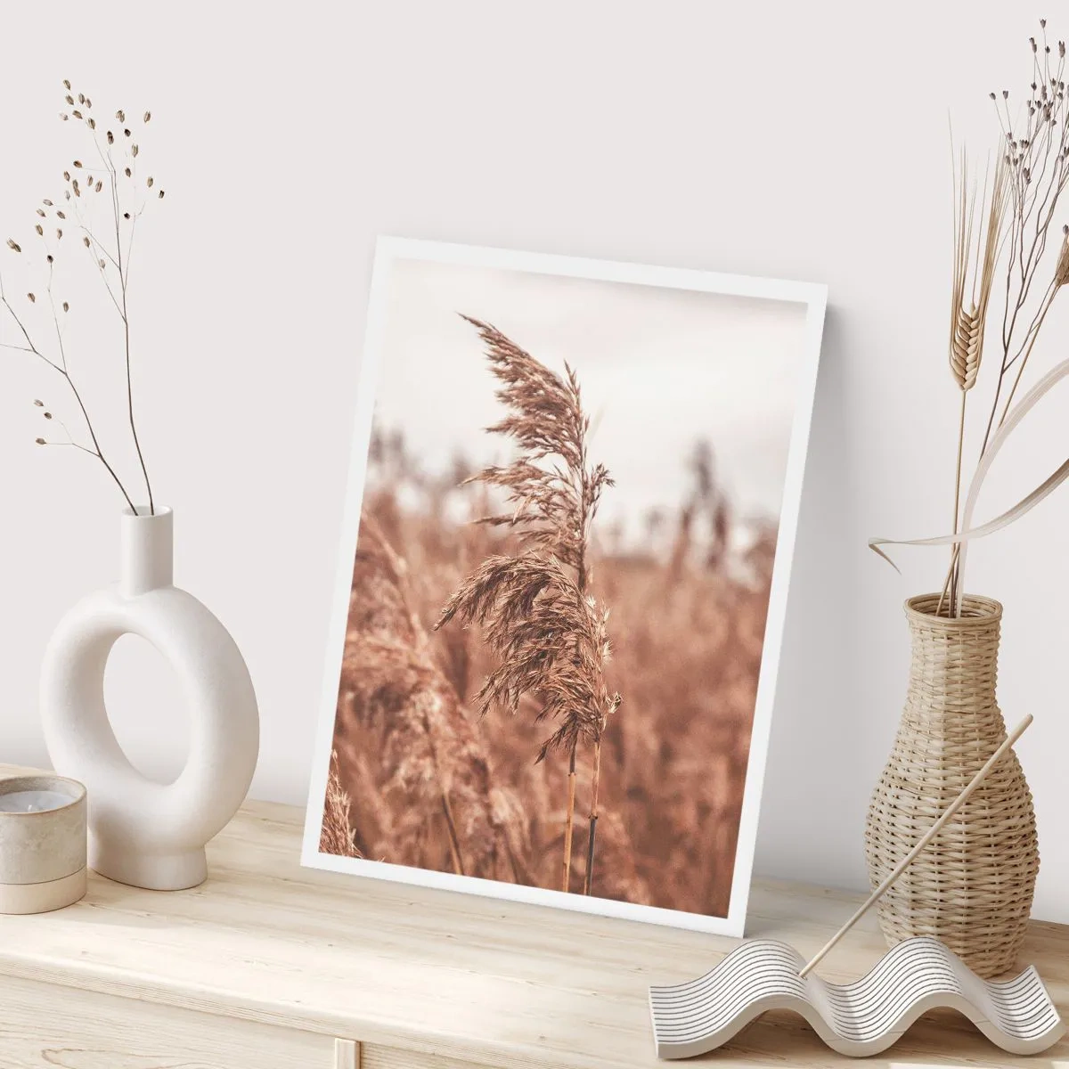 Affisch - Hösten är framme på åkrarna - 30x40 cm