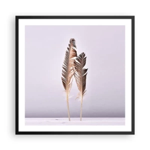 Affisch i svart ram - Mot intet - 60x60 cm