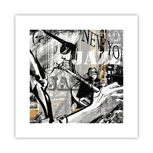 Affisch - I New Yorks rytm - 30x30 cm