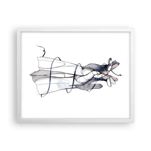 Affisch i vit ram - Smekningens studie - 50x40 cm