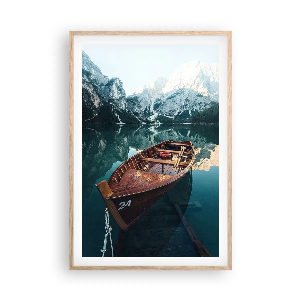 Affisch i ram av ljusek - Som målat på glas - 61x91 cm