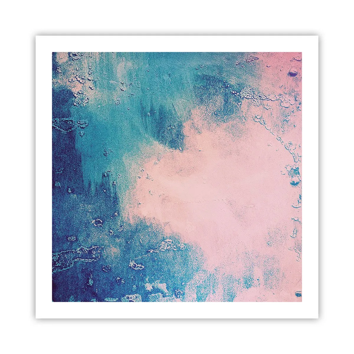 Affisch - Blåa famnar - 60x60 cm