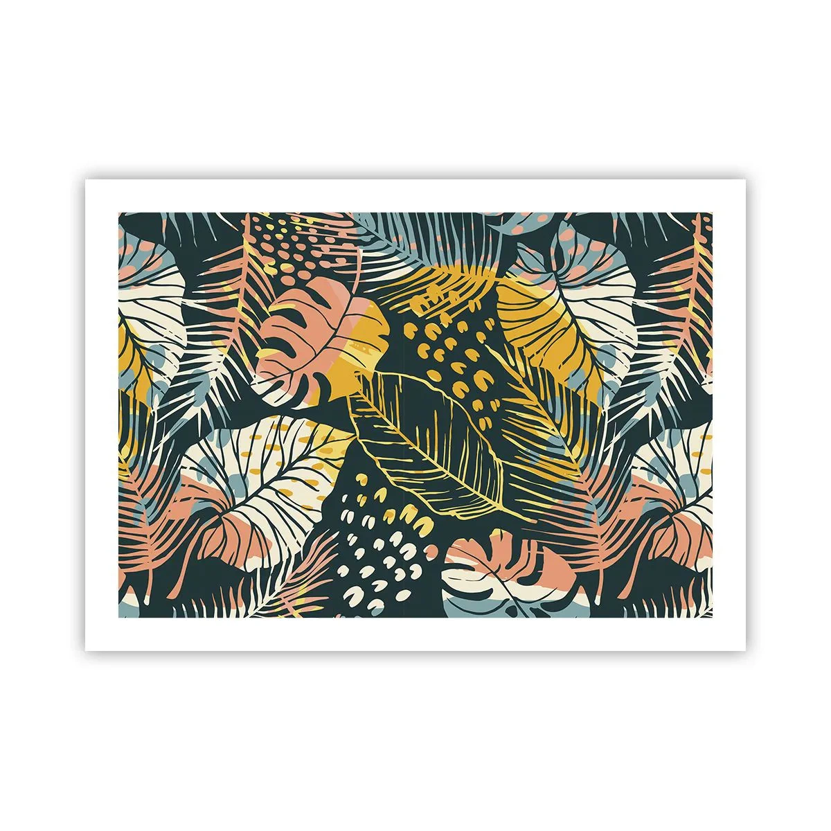 Affisch - Lövfantasi - 70x50 cm
