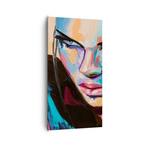 Canvastavla - Bild på duk - Vilt hjärta - 65x120 cm