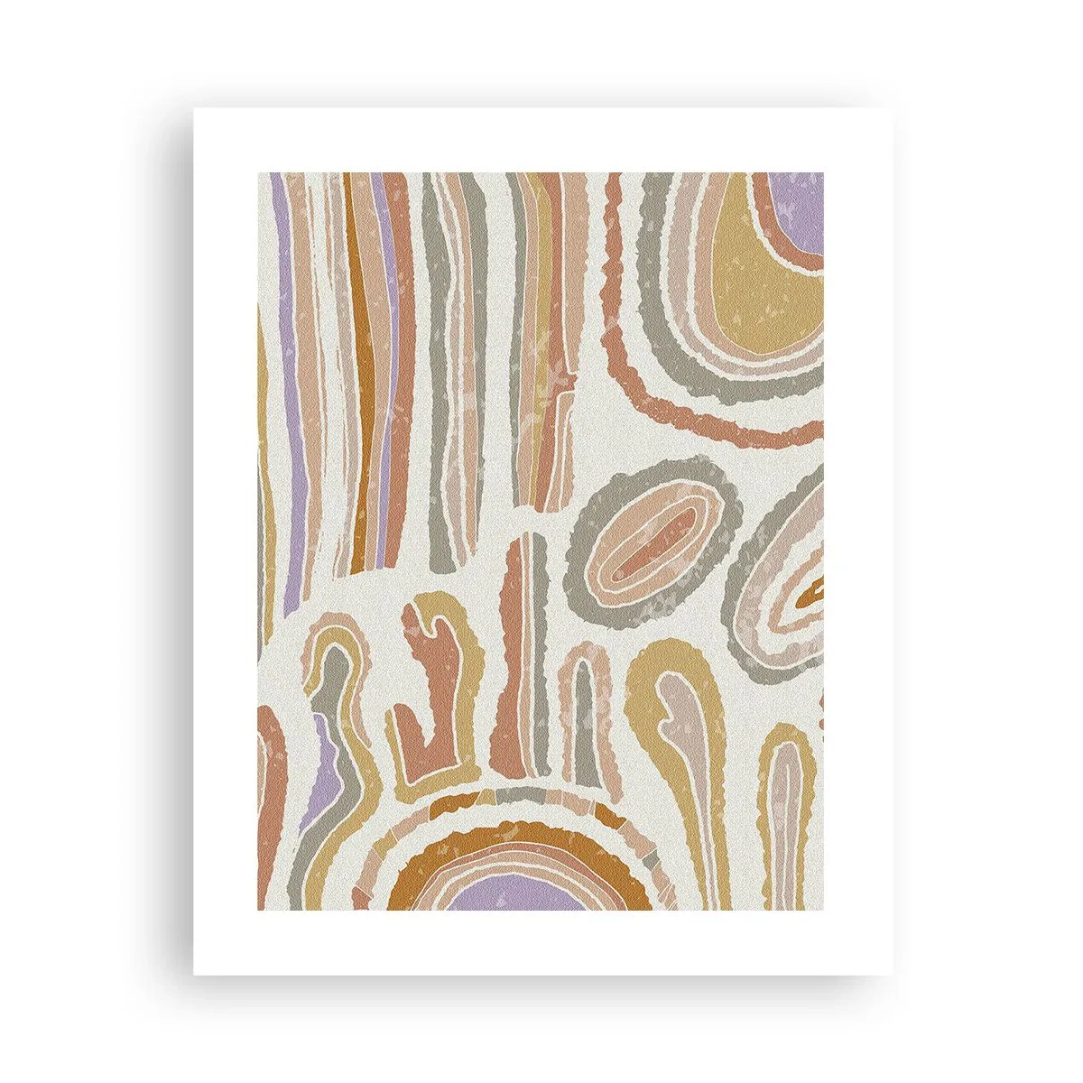 Affisch - Färgglada tvärsnitt - 40x50 cm