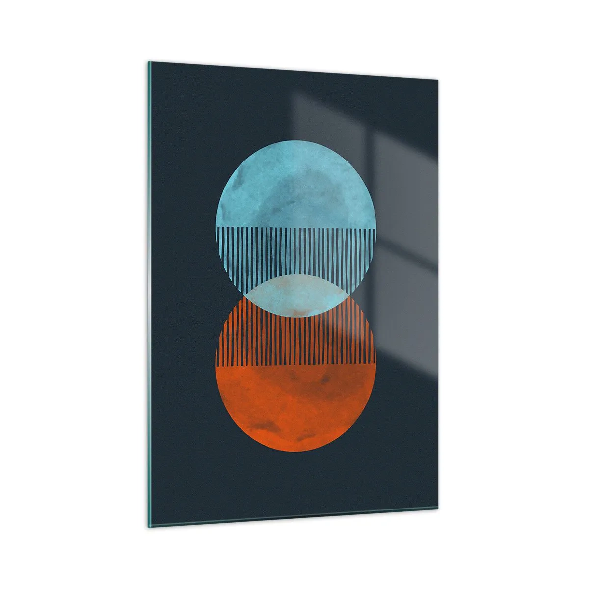 Glastavla - Bild på glas - Astronomisk fantasi - 50x70 cm