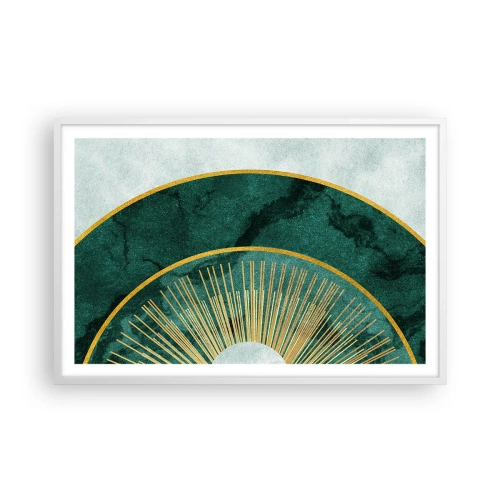 Affisch i vit ram - Ett annorlunda solsystem - 91x61 cm