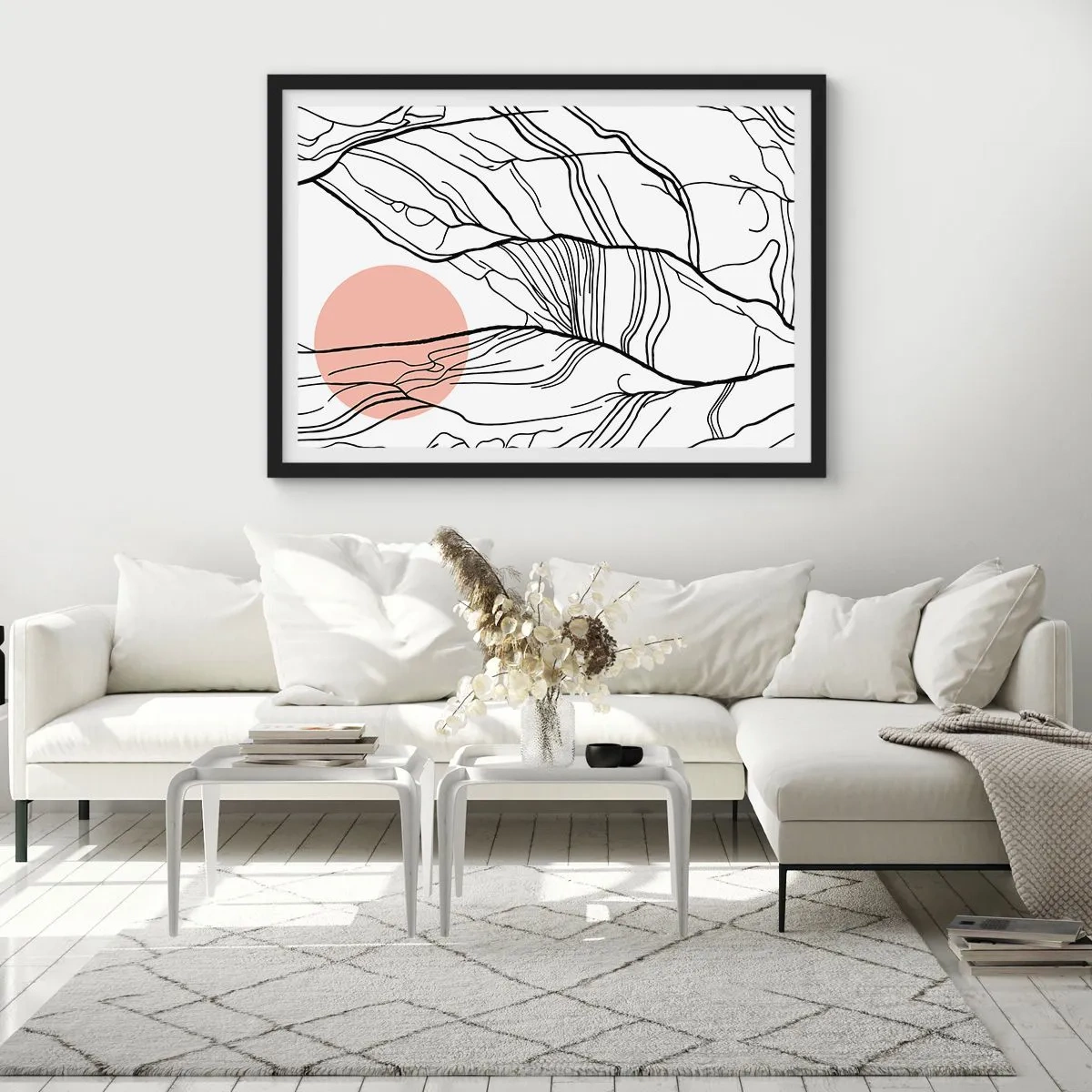 Affisch i svart ram - I grenarnas nät - 50x40 cm
