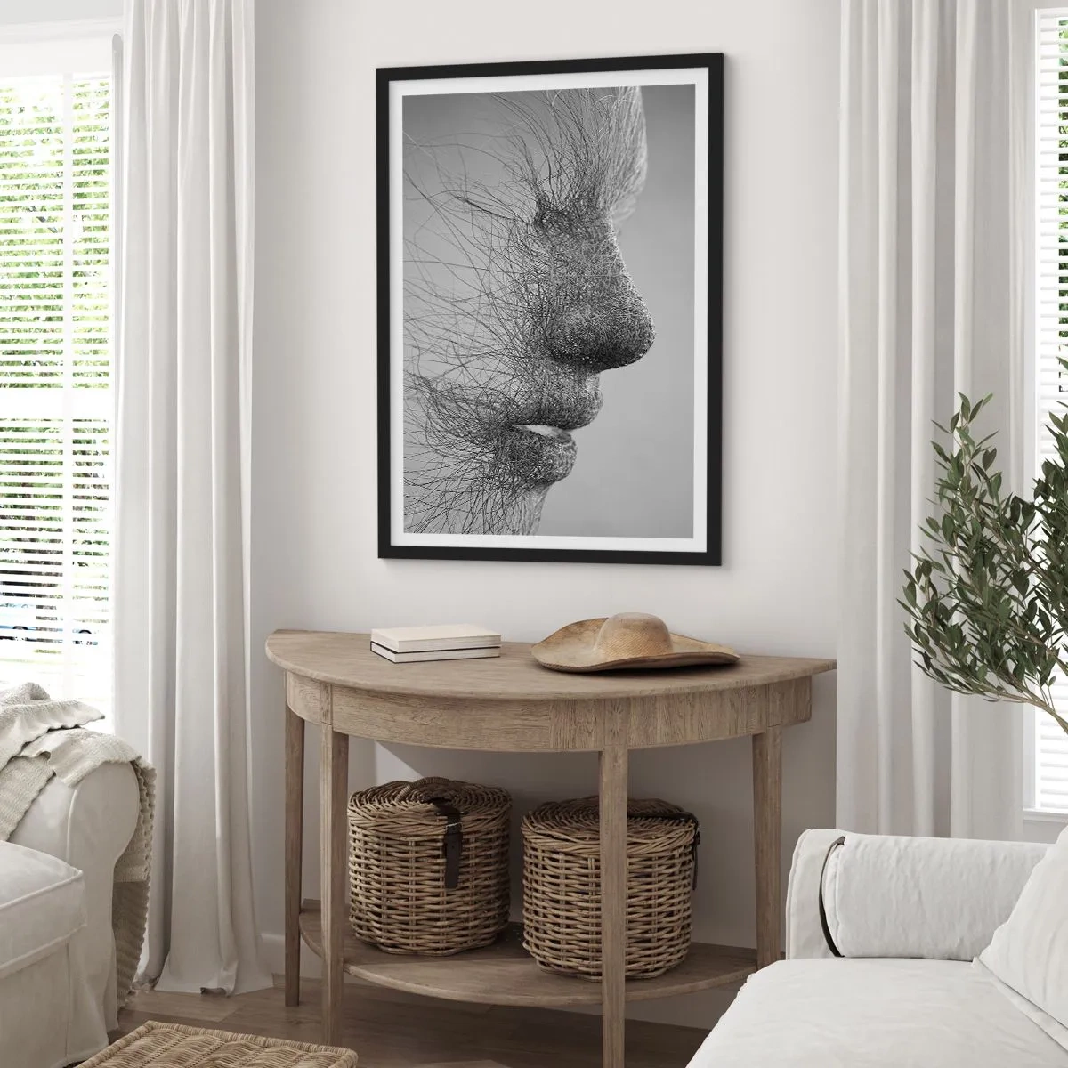 Affisch i svart ram - Vindens ande - 61x91 cm