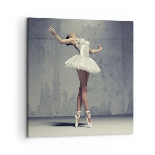 Canvastavla - Bild på duk - Lätt som en fågel - 50x50 cm