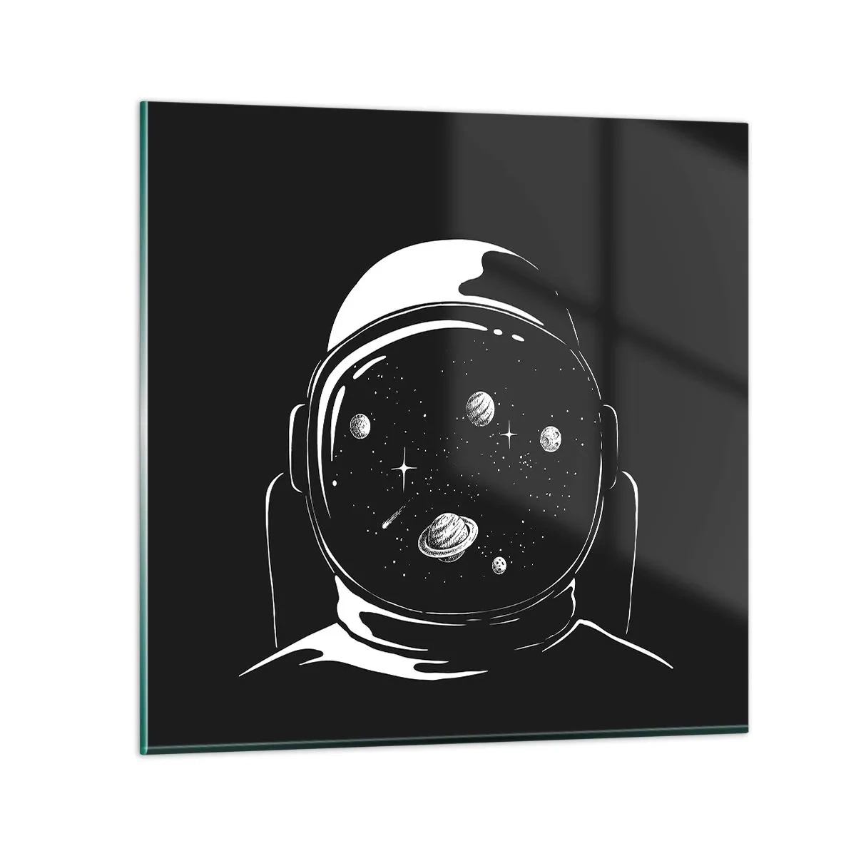 Glastavla - Bild på glas - Fin utsikt - 50x50 cm